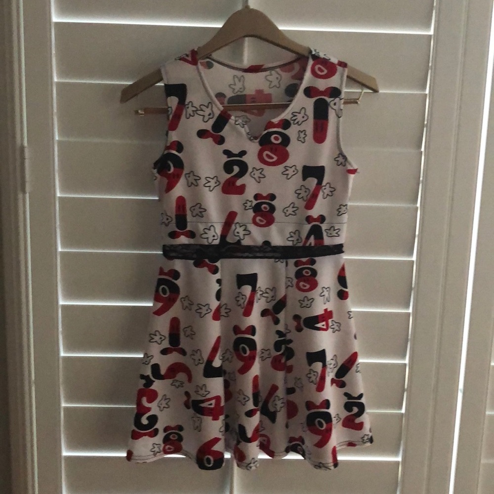 Cute woman mini dress